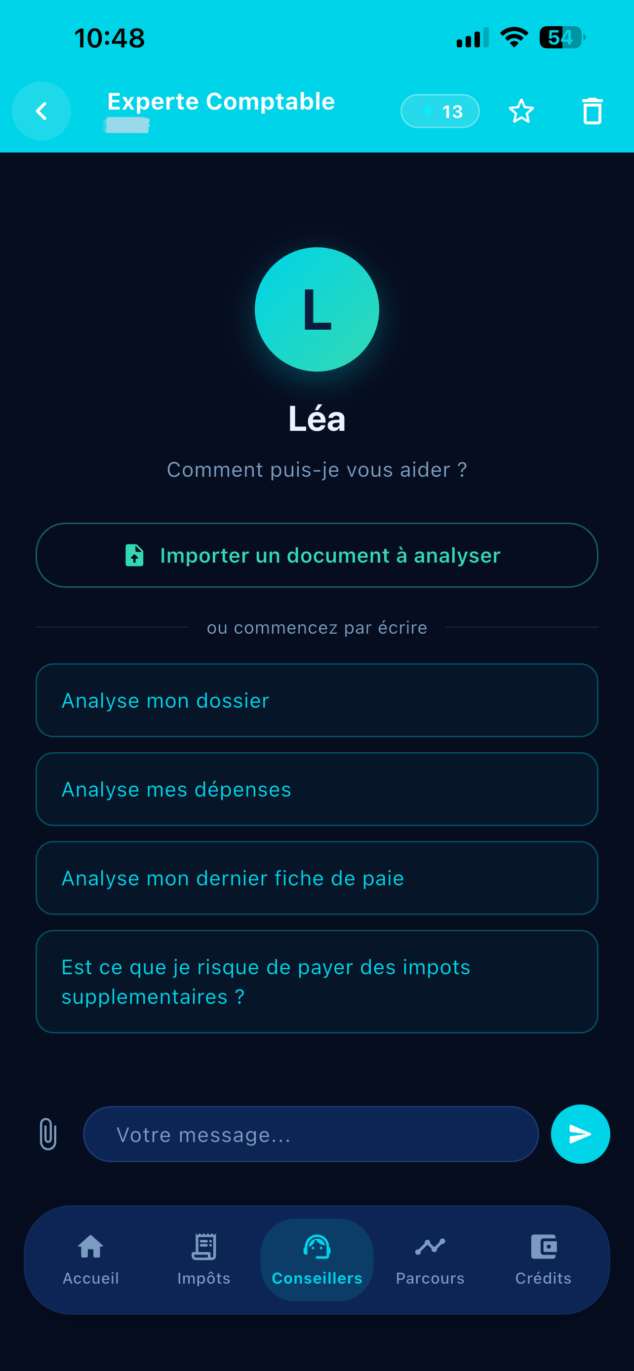 Léa, experte comptable Nora